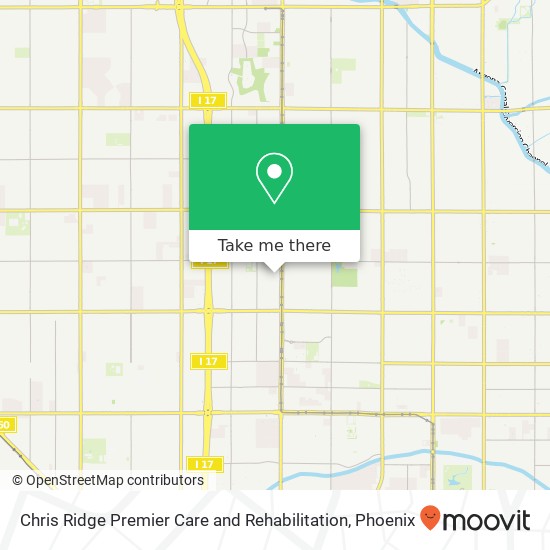 Chris Ridge Premier Care and Rehabilitation map