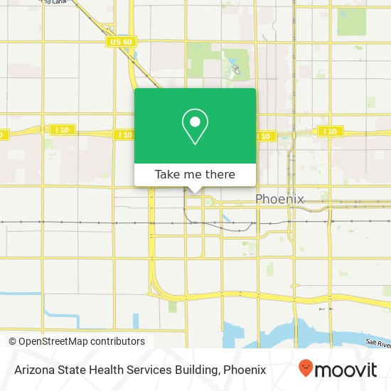 Arizona State Health Services Building map