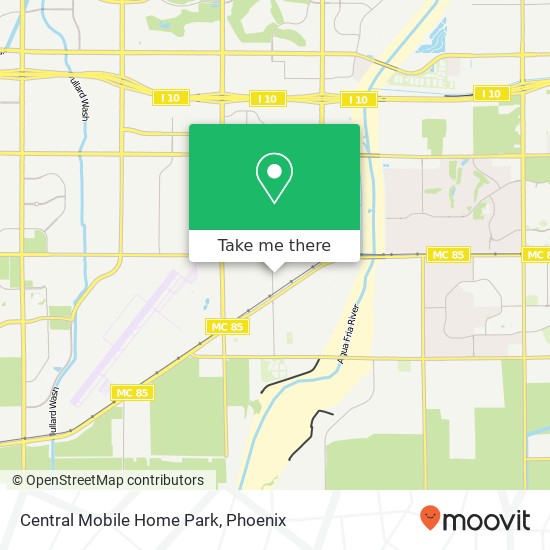 Central Mobile Home Park map