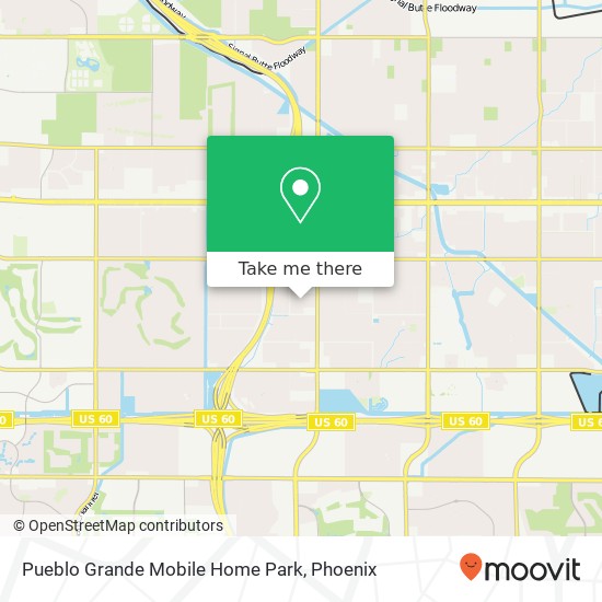 Pueblo Grande Mobile Home Park map