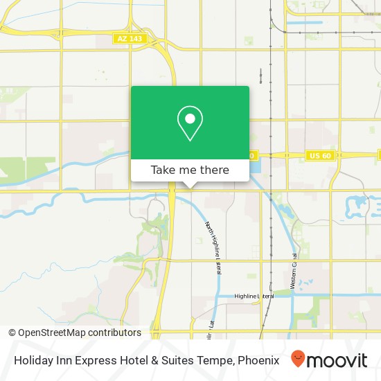 Holiday Inn Express Hotel & Suites Tempe map