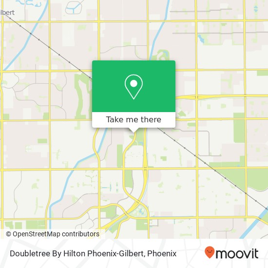 Doubletree By Hilton Phoenix-Gilbert map