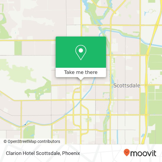 Clarion Hotel Scottsdale map