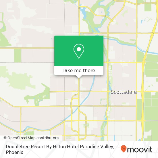 Doubletree Resort By Hilton Hotel Paradise Valley map