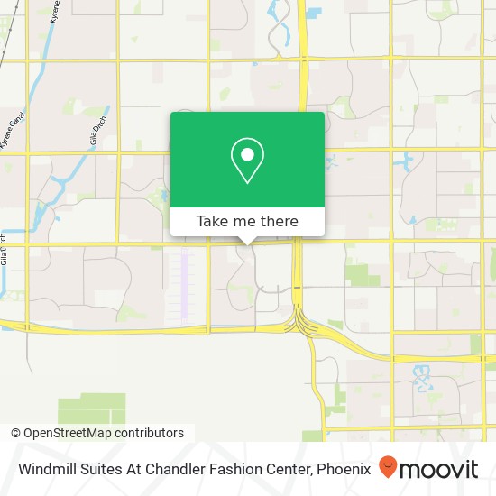 Windmill Suites At Chandler Fashion Center map