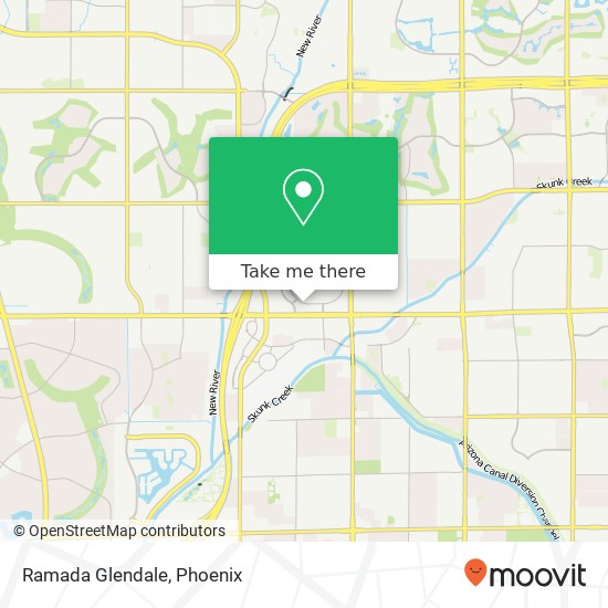 Ramada Glendale map