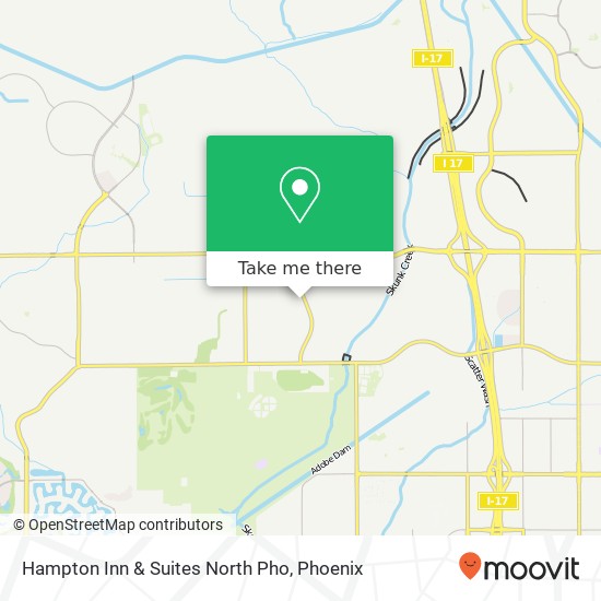 Mapa de Hampton Inn & Suites North Pho