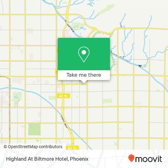 Highland At Biltmore Hotel map