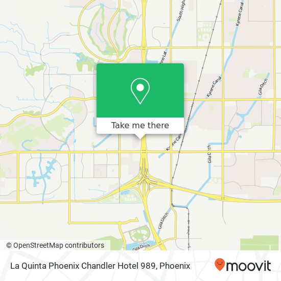 Mapa de La Quinta Phoenix Chandler Hotel 989
