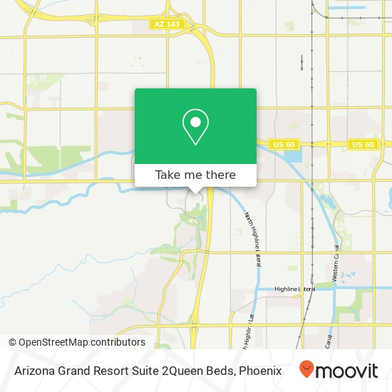 Mapa de Arizona Grand Resort Suite 2Queen Beds