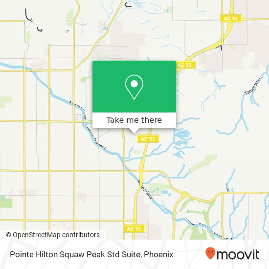 Pointe Hilton Squaw Peak Std Suite map