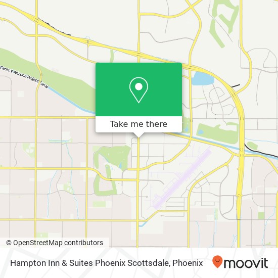Hampton Inn & Suites Phoenix Scottsdale map