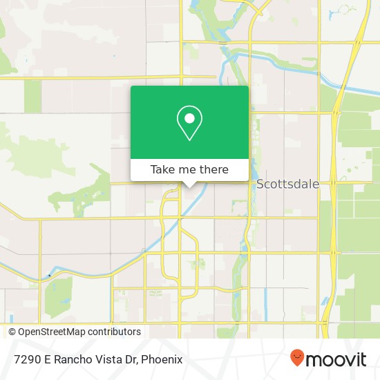 Mapa de 7290 E Rancho Vista Dr