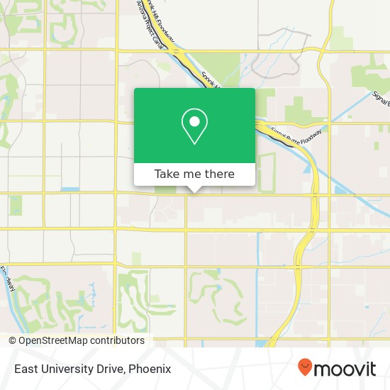 East University Drive map