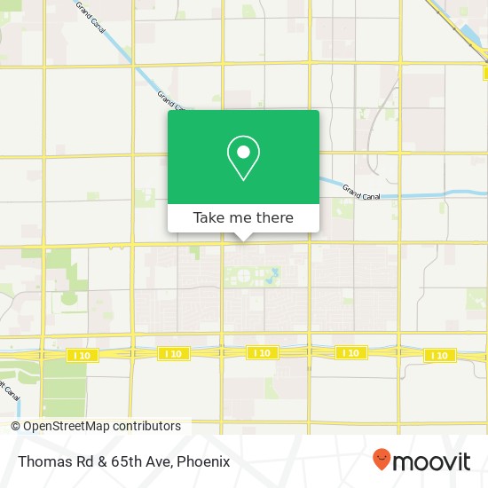 Thomas Rd & 65th Ave map