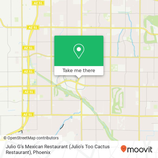 Mapa de Julio G's Mexican Restaurant (Julio's Too Cactus Restaurant)