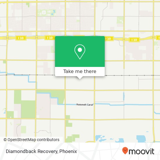 Diamondback Recovery map