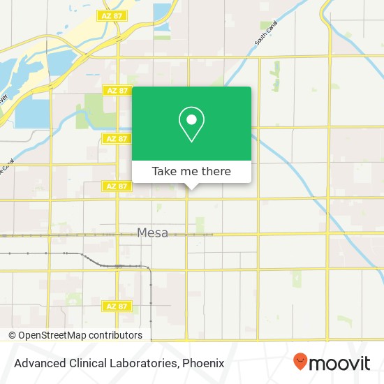 Advanced Clinical Laboratories map