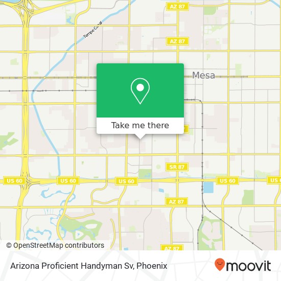 Arizona Proficient Handyman Sv map