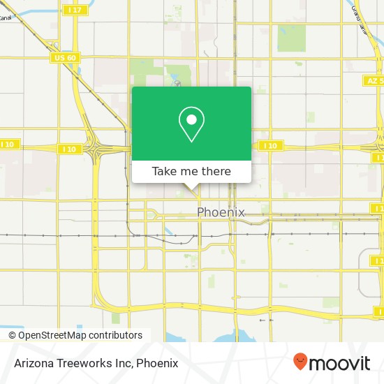 Arizona Treeworks Inc map