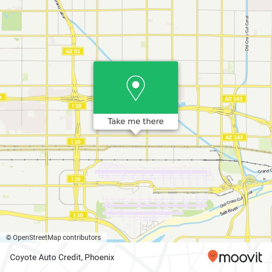 Coyote Auto Credit map