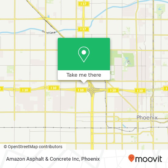 Amazon Asphalt & Concrete Inc map