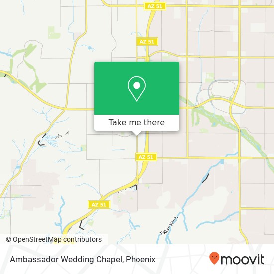 Ambassador Wedding Chapel map