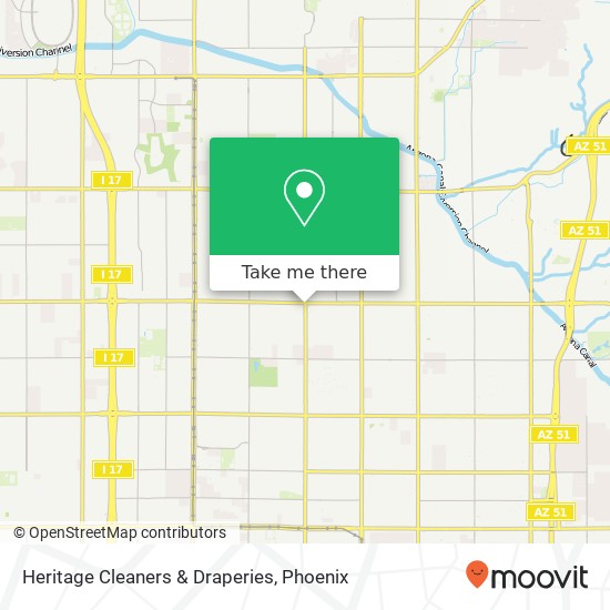 Heritage Cleaners & Draperies map