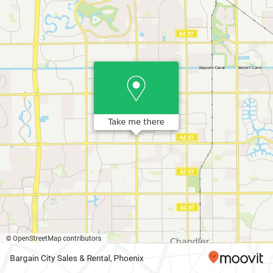 Bargain City Sales & Rental map