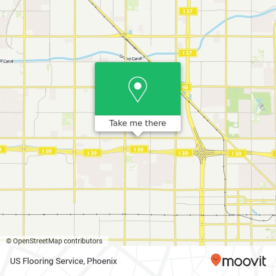 US Flooring Service map