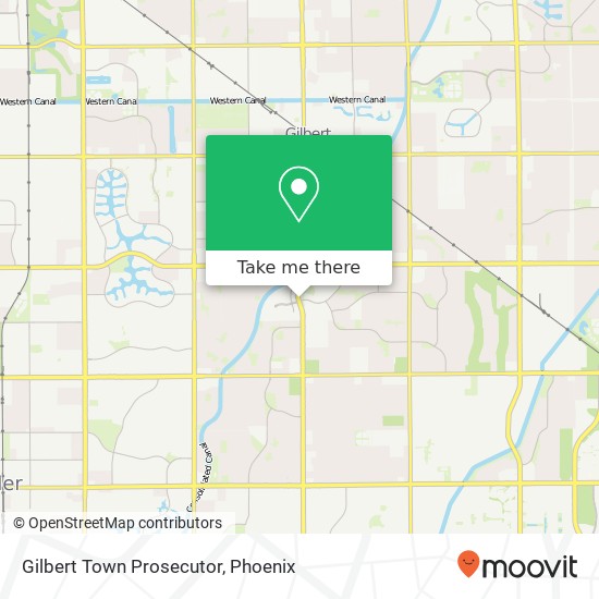 Gilbert Town Prosecutor map