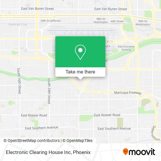 Mapa de Electronic Clearing House Inc