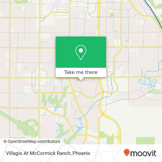 Villagio At McCormick Ranch map