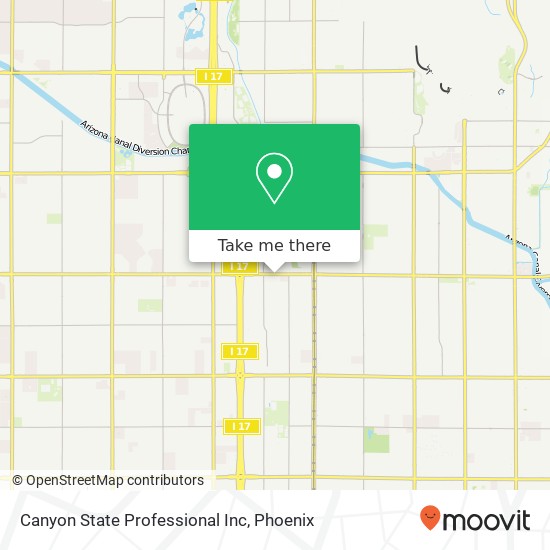 Mapa de Canyon State Professional Inc