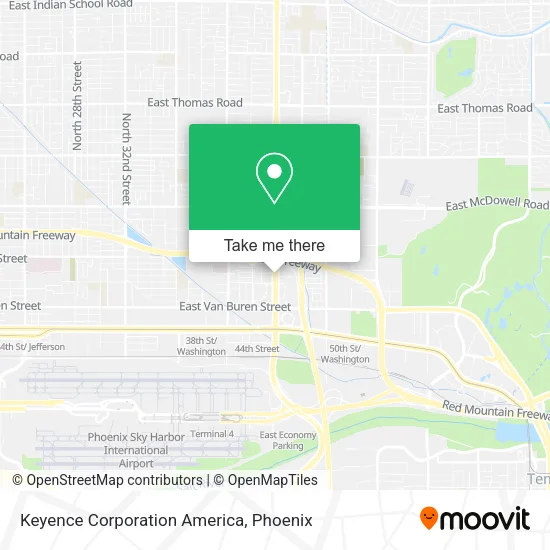 Mapa de Keyence Corporation America