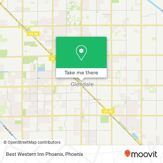 Mapa de Best Western Inn Phoenix