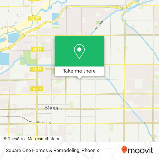 Square One Homes & Remodeling map