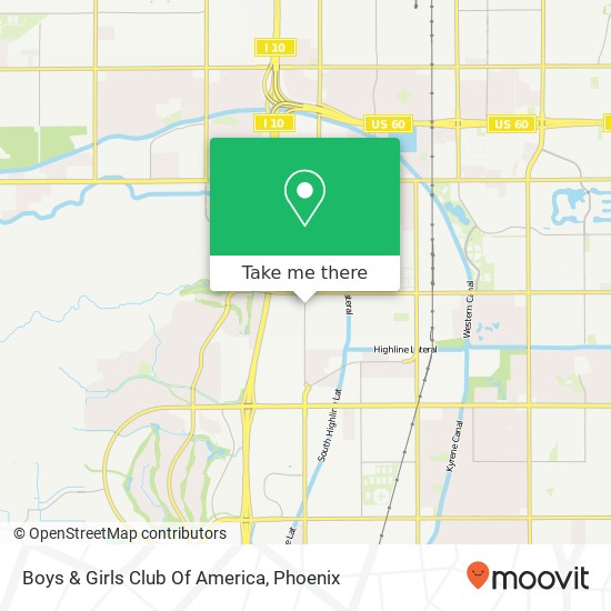 Boys & Girls Club Of America map