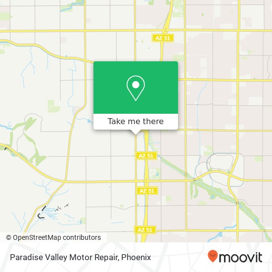 Mapa de Paradise Valley Motor Repair