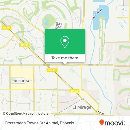 Crossroads Towne Ctr Animal map