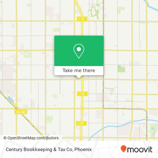 Century Bookkeeping & Tax Co map
