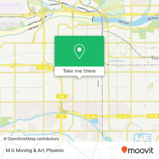 M G Moving & Art map