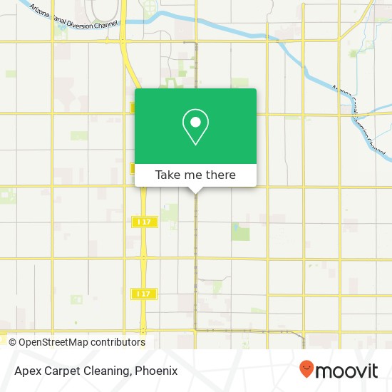Apex Carpet Cleaning map