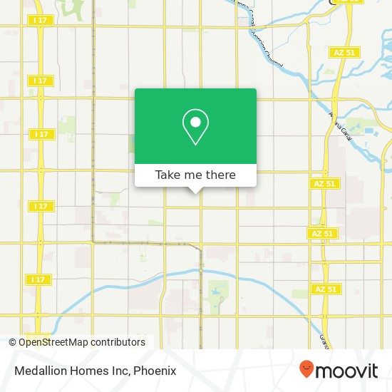 Mapa de Medallion Homes Inc