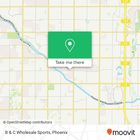 B & C Wholesale Sports map