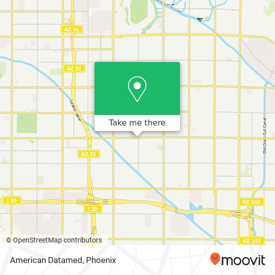 American Datamed map