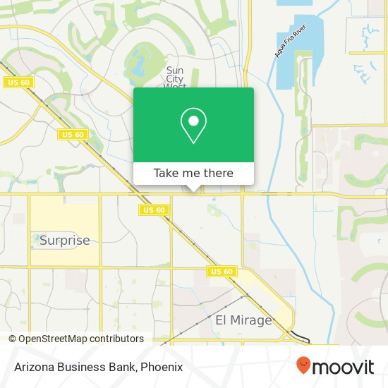 Arizona Business Bank map