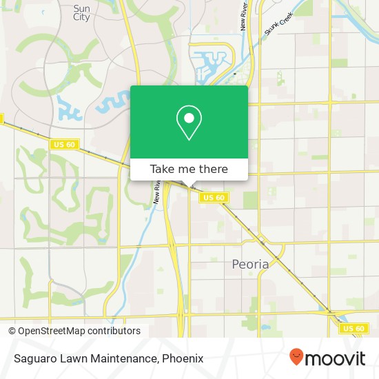 Saguaro Lawn Maintenance map