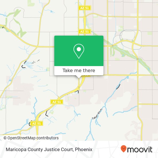 Maricopa County Justice Court map