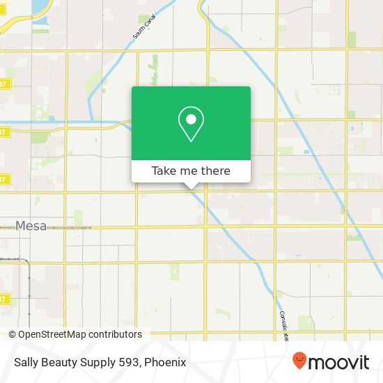 Sally Beauty Supply 593 map